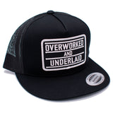 Overworked and Underlaid Snapback Hat