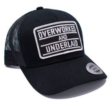 Overworked and Underlaid Curved Snapback Hat